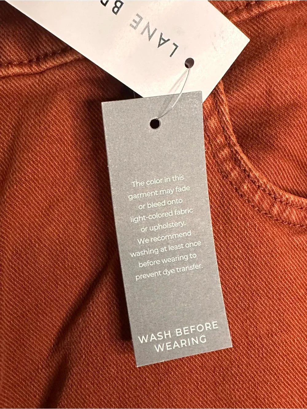 NWT Lane Bryant Signature High-Rise Straight Jeans Burnt Orange
